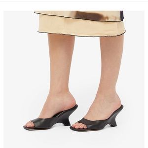 Black Gia Borghini leather mule